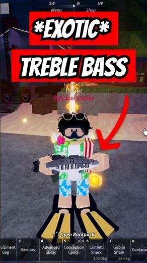 New *EXOTIC* Treble Bass in Moosewood FISCH