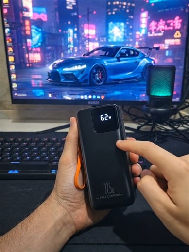 Carregador power bank portátil #tech #technology #geek #nerd #viral