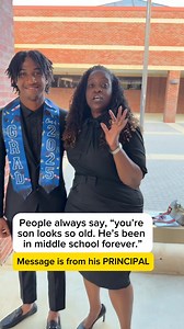 1.3M views · 33K reactions | People often say my son looks so much older and act like he’s been in middle school forever, but he’s only 14 and in the correct grade. He’s an honor roll student who’s doing exactly what he’s supposed to be doing. His principal even wanted to clear things up for all the haters—he’s on track, thriving, and making us proud every step of the way. | Salina Sunshine | Facebook