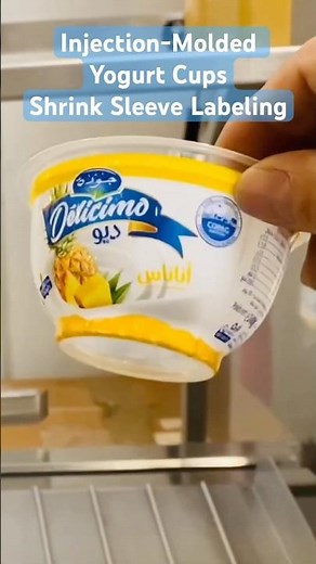 Injection-molded Yogurt PP Cups Shrink Sleeve Labeling Machine