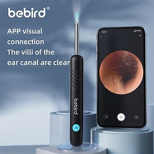 Spade Ear Canal Cleaner with Camera 1080P Earscope Wax Remove Ear Picker with Vari Replacement Tips Camera with 6LED Light for Ear/Nose/Throat Examination 2025