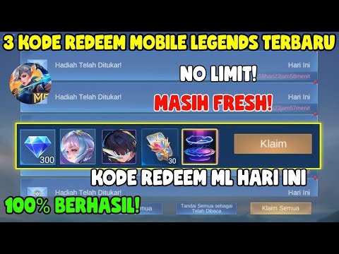 UPDATE! 3 KODE REDEEM ML TERBARU KODE REDEEM MOBILE LEGENDS KODE REDEEM ML HARI INI DESEMBER 2023