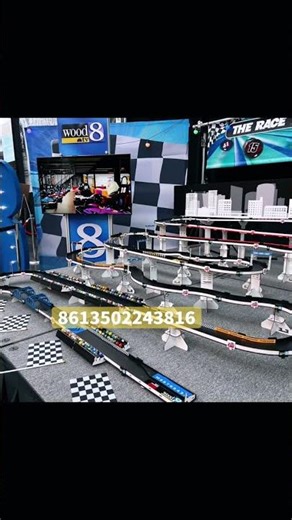 Professional customized marble lottery track, remote control car track