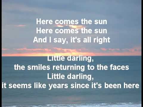 Here Comes The Sun - The Beatles (Lyrics)