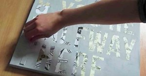 How To Make A Super Cool Canvas Letter Art Piece!