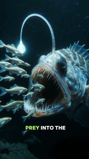 The Fish That Hunts With Light! Real Life Alien in the Deep Sea! #deepsea #shorts #alienfish