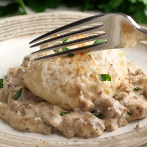 21K views · 314 reactions | Make Sausage Gravy and Biscuits with this easy one pan recipe. Recipe! > https://www.theslowroasteditalian.com/sausage-gravy-and-biscuit-skillet-recipe/ | The Slow Roasted Italian | Facebook