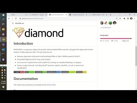 20220502 DIAMOND homology searching on your PC