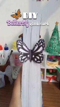 DIY butterfly bookmark🦋||#diy#craft#bookmark#butterfly#cute#easy#viralshorts#beautiful#painting
