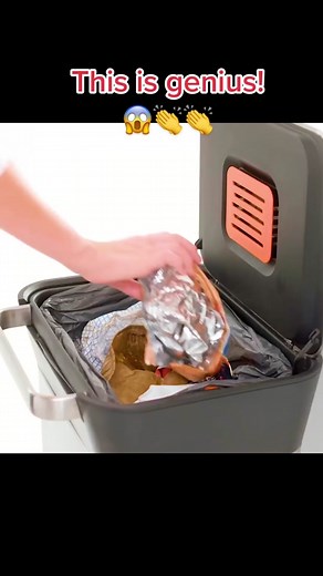 I need this garbage compactor bin in my life! 😱👏 #engineering #productdesign #ineedit #tiktokmademebuyit #amazonfinds #takemymoney #shutupandtakemymoney #kitchenhacks #kitchengadgets #kitchendesign #interiordesign #modernkitchen