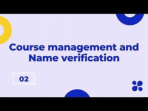 [How-to] 02 Coursera management and name verification