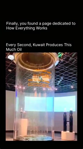 How Everything Works on Instagram: "Kuwait pumps out nearly 3 million barrels of oil every single day that’s about 35 gallons every second, nonstop. While you’re reading this, thousands of gallons have already flowed into the global energy supply. This continuous output is made possible by vast oil reserves, high-pressure reservoirs, and advanced extraction infrastructure working around the clock. It’s a powerful reminder of how modern civilization depends on constant energy production and just 