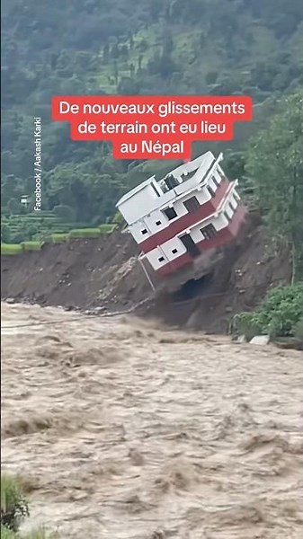 De nouveaux glissements de terrain ont eu lieu au Népal.