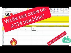 Write test case on ATM machine || Interview question #softwaretesting