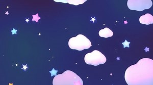 clip-1103190961-looped-cartoon-horizontal-scrolling-starry-night-sky