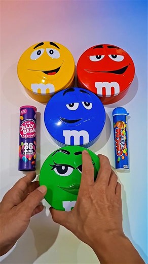 ASMR M&M’s Tin Unboxing | Candy, Snacks & Fidget Surprise #shorts #snacks #candy #mnms