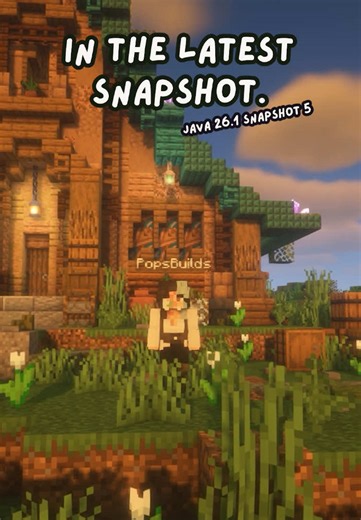 Java 26.1 Snapshot 5 is bringing us NEW aquatic baby mobs and the golden dandelion… that will keep baby mobs from aging up! 🌿⛏️🏔️✨ - - This snapshot includes new baby models for the turtle, axolotl, glow squid, regular squid, dolphin. It also includes the Golden Dandelion which is a craftable item (1 dandelion and 8 gold nuggets) that once fed to a baby can prevent it from aging up! (This does not work on undead mobs) - - #minecraftupdate #minecraftsnapshot #minecraftbaby #minecraftnews #minec