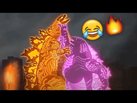 SUPER CHARGED GODZILLA VS THERMONUCLEAR GODZILLA WAS A WWE MATCH LOOLL... (SlicK REACTION)