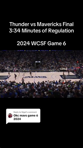 Replying to @Nigel Thunder vs Mavericks WCSF Game 6 FINAL ENDING #mavericks #thunder #lukadoncic #kyrieirving #shaigilgeousalexander
