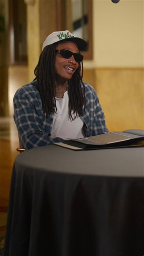 “I feel all of them around me. I just don't know who they are, so now I'm able to say their name, so that just makes it even better.” #WizKhalifa reacts to reading the names of ancestors descended from his fifth-great-grandfather, Howard Williamson. Catch #FindingYourRoots tonight at 8/7c on PBS! | Finding Your Roots