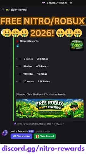 HOW TO GET FREE NITRO AND ROBUX 2026! #nitro #robux #freerobux #freenitro #robuxgiveaway #discord