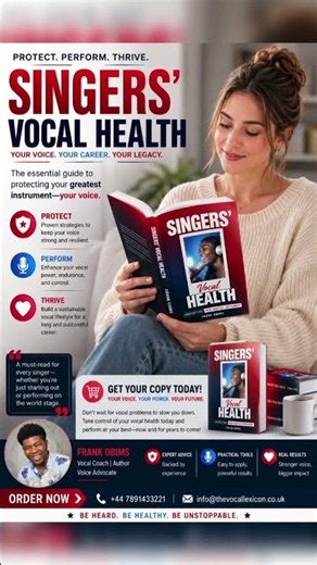 Singers' Vocal Health is OUT! #singing #health #music #voiceteacher #viral