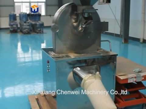 pin mill test video, crushing machine, food pulverizer