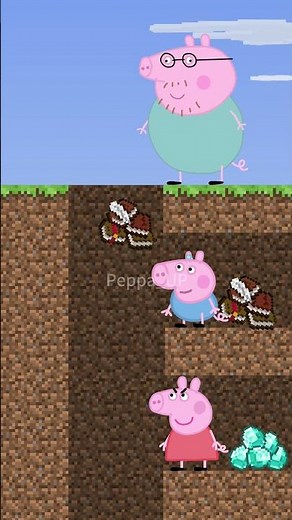 Which is more important, books or diamonds? #peppapig #peppa #mineceaft