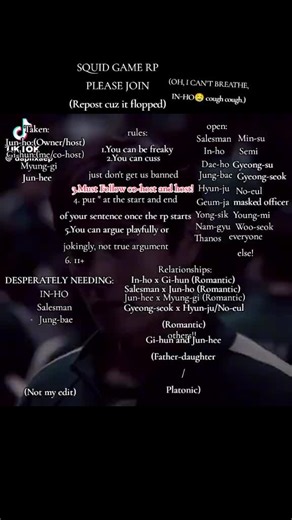 Join the Exciting SQUID GAME RP Community!