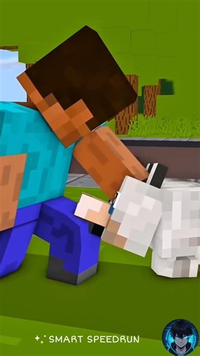 Steve save the dog from fire #minecraft #animation #minecraftanimation