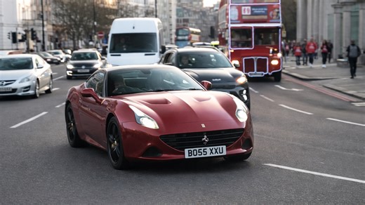 Ferrari California T worth $220,000 on London roads