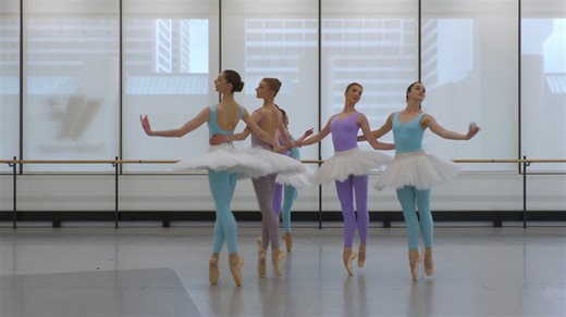 Pas de Basque is halfway between a step and a leap and can be done to the front or the back. #DidYouKnow this step can also be found in Scottish highland dance? #BalletWest #BalletWestGlossary #BalletEducation | Ballet West