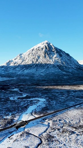 Stunning Views of Buachaille Etive Mor in Snow