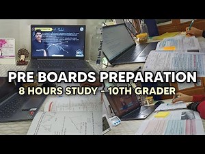 PRE-BOARDS PREPAPRATION VLOG | 10TH GRADER
