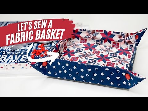 🧵 DIY Fabric Basket with Snaps | Sewing Tutorial for Beginners | Things to Sew and Sell