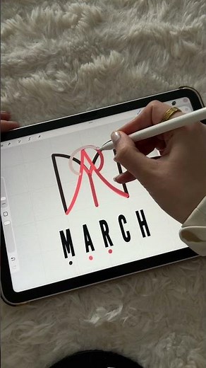 Create Stunning MARCH Letter Logos with Procreate Tutorial #namelogo #tattooideas #logodesign