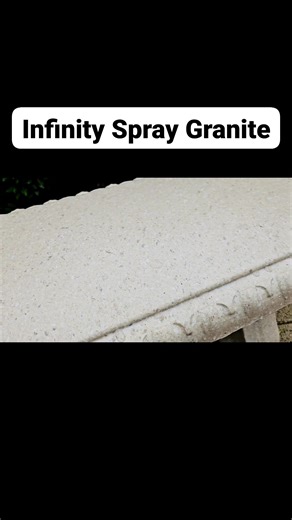 This concrete seat coated 2 years ago with Infinity Spray Granite Coating still looks amazing.👌👌👌 Infinity Effects leading the way forward in decorative Coatings #No1 Explore the Endless Possibilities #spraystone #spraygranite #sprayplaster #infinityeffects #ResinBound #xflowscreed #home #sprayplaster #infinityeffects #xflowscreed #ArmourGuard #Polyfuse #diamondcoat #No1 | Infinity Effects International Inc.