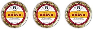 Rawleigh Antiseptic Salve — 4.5 oz Iconic Yellow Tin | Soothing Relief for Cuts, Burns, Blisters & Chapped Skin | for People & Animals | Made in USA | Century-Old Formula, Original Formula- Pack of 3
