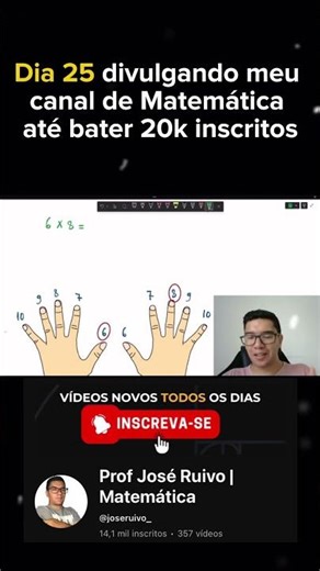 Finger Multiplication 👆 #mathematics #enem #trick