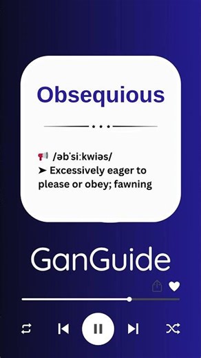 C2 English (Academic/Ultra) Word: OBSEQUIOUS | Meaning & Pronunciation