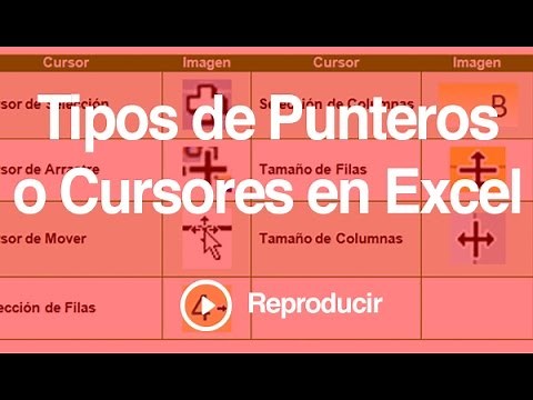 Aprende Excel - Tipos de Punteros o Cursores en Excel