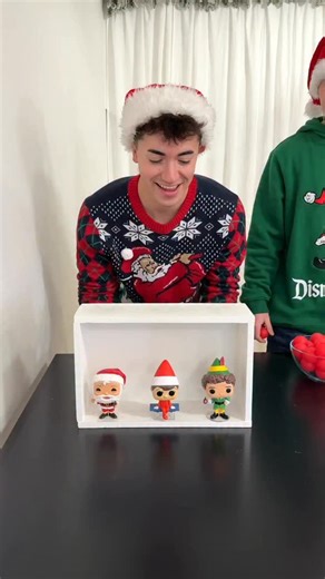 The Smily Fam on Instagram: "Christmas Funko Pop Speed Relay Race! Boys vs Girls #christmas #game #challenge"