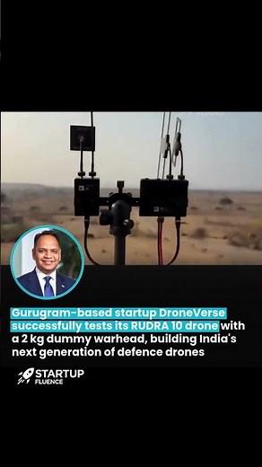 Gurugram-based startup DroneVerse successfully tests RUDRA 10 drone with 2 kg dummy warhead