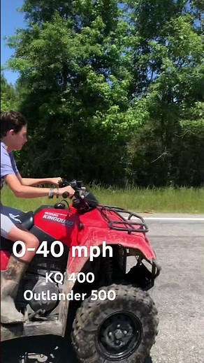 Suzuki KingQuad 400 vs Can Am Outlander 500 0-40mph