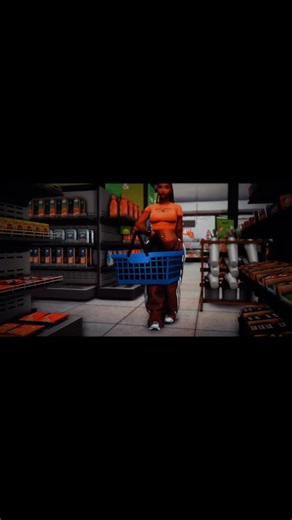 GROCERY SHOPPING IN SIMS 4🛒| CTRL + ALT + DEL🔥| #sims4realisticbuild #blacksimmer