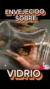 How to age glass #crafts #diy #recycling