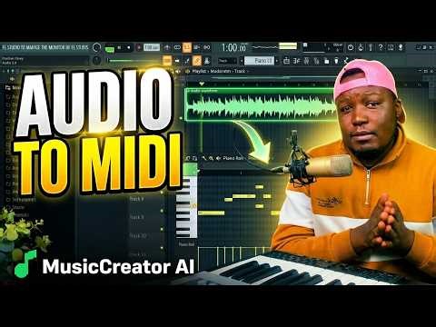 I Turned an AI Song into MIDI (FL Studio Afro House Tutorial) | MusicCreator AI