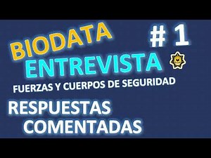 ENTREVISTA / BIODATA # 1 :RESPUESTAS COMENTADAS