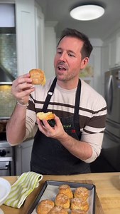 Want tall, flaky biscuit layers without the fuss? These Greek Yogurt Biscuits are golden, buttery and foolproof. Full-fat Greek yogurt is the secret, along with my signature Stop, Drop and Roll method that helps your biscuits rise tall and bake up beautifully every time. No stress, no precision required. They’re featured in the May issue of @real_simple magazine along with two other fab biscuit variations. Click the link in bio to get the recipe. Bake them this weekend, for Mother’s Day or any u