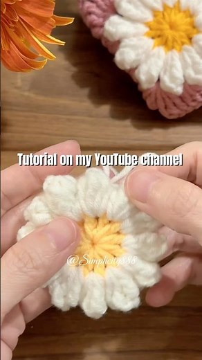 🌻🧶Sunflower Crochet tutorial #simplicity888 #knitting #crochet #crochetpattern #tutorialyoutube